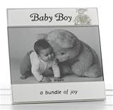 PFB00000-03 Silver Plate Message Photo Frame - Baby Boy